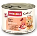 Animonda Carny Adult Wołowina + Kurczak puszka 200g