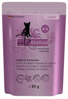 Catz Finefood Classic Jagnięcina i Królik (N.11) saszetka 85g
