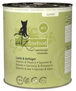 Catz Finefood Classic Łosoś i drób (N.05) puszka 800g
