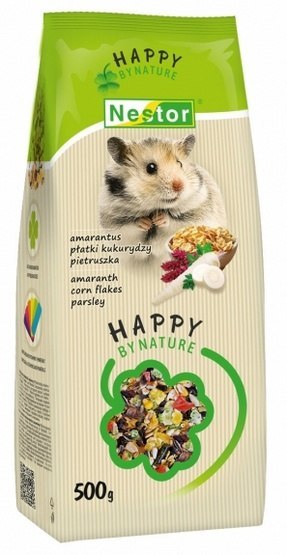 Nestor Pokarm Chomik amarantus, płatki kukurydzy 500g