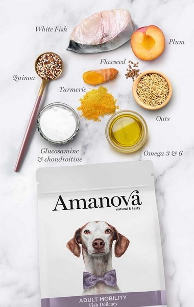 Amanova Dog Adult Mobility Fish Delicacy - biała ryba 10kg