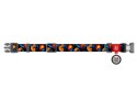 Collar WauDog Nylon Obroża nylonowa z QR-paszportem, plastikowy fastex, wzór POMARAŃCZE, 20mm/28-40cm