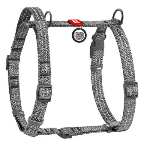 Collar WauDog Re-Cotton Szelki z rączką z regenerowanej bawełny anatomiczne w kształcie litery H, odblaskowe z QR-paszportem, pl