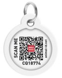Collar WauDog Smart ID Zawieszka z QR-paszportem okrągła 3cm zębate potwory