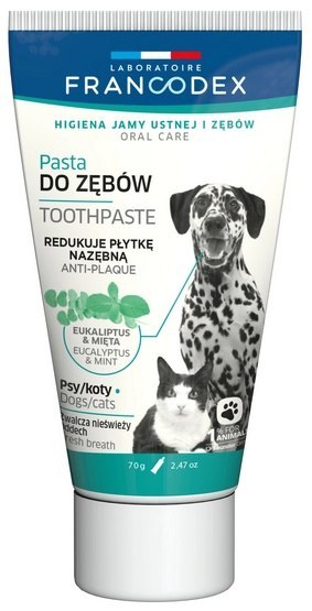 Francodex Pasta do zębów dla psa i kota 70g