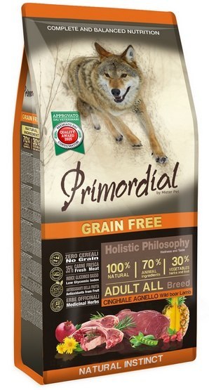 Primordial Dog Grain Free Adult Wild Boar & Lamb - dzik & jagnięcina 2kg