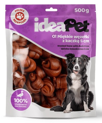 IdeaPet Miękkie węzełki z kaczką 5cm 500g