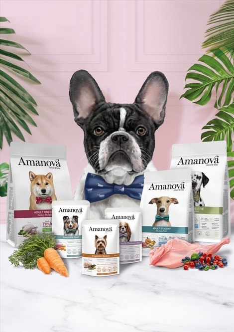 Amanova Dog Adult Iberian Pork - wieprzowina saszetka 300g [P04]