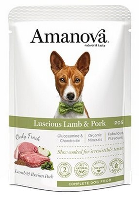Amanova Dog Adult Luscious Lamb & Pork - jagnięcina i wieprzowina saszetka 300g [P05]