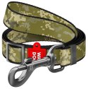 Collar WauDog Nylon Smycz nylonowa regulowana S 15mm/152-183cm, wzór MILITARY