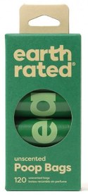 Earth Rated Woreczki ekologiczne do zbierania psich odchodów 8x15szt bezzapachowe