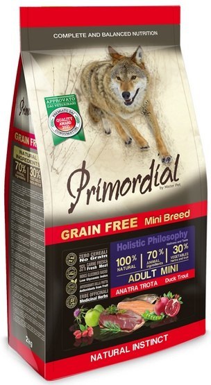 Primordial Dog Grain Free Mini Adult Duck & Trout - kaczka & pstrąg 6kg