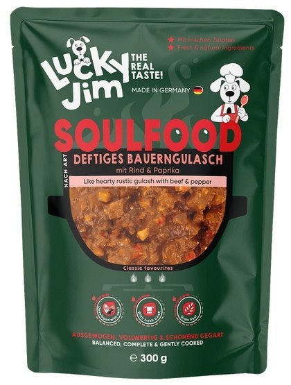 Lucky Jim SoulFood Gulasz z wołowiną i papryką saszetka 300g