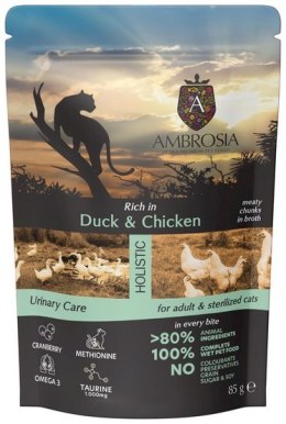 Ambrosia Cat Adult Duck & Chicken saszetka 85g