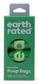 Earth Rated Woreczki ekologiczne do zbierania psich odchodów 8x15szt lawendowe