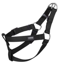 CHABA Szelki taśma regulowane nr 3 - obwód 60cm czarne