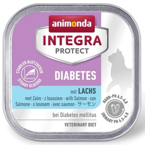 Animonda Integra Protect Diabetes dla kota - z łososiem tacka 100g