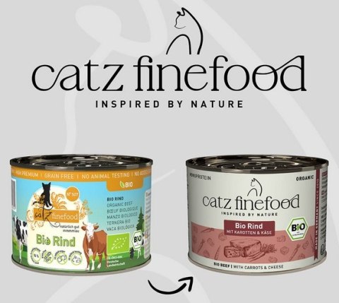 Catz Finefood Organic Bio Wołowina (N.507) puszka 200g