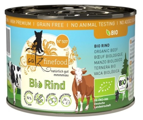Catz Finefood Organic Bio Wołowina (N.507) puszka 200g