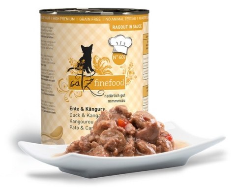 Catz Finefood Ragout in Sauce Kaczka i Kangur (N.607) puszka 380g