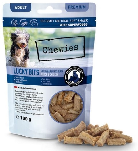 Chewies Lucky Bits Trenerki Adult Okoń & kurczak 100g