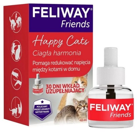 Feliway Friends - kocie feromony Wkład uzupełniający 48ml (30 dni)