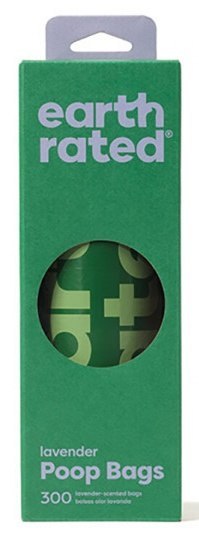 Earth Rated Woreczki do zbierania psich odchodów 300szt lawendowe