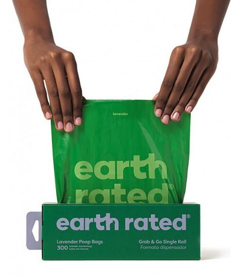 Earth Rated Woreczki do zbierania psich odchodów 300szt lawendowe