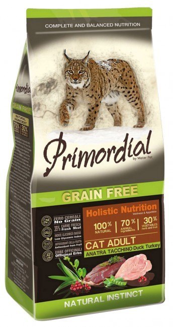 Primordial Cat Grain Free Adult Duck & Turkey - kaczka & indyk 400g
