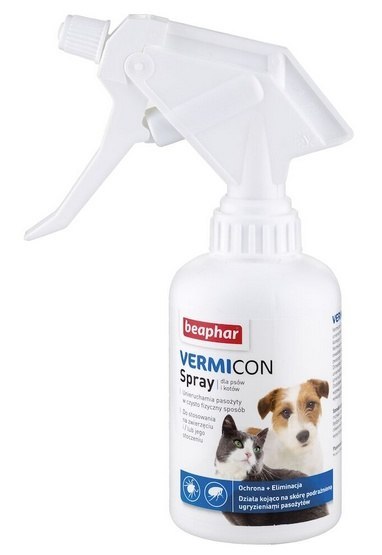 Beaphar Vermicon Spray dla psa i kota przeciwko pchłom i kleszczom 250ml