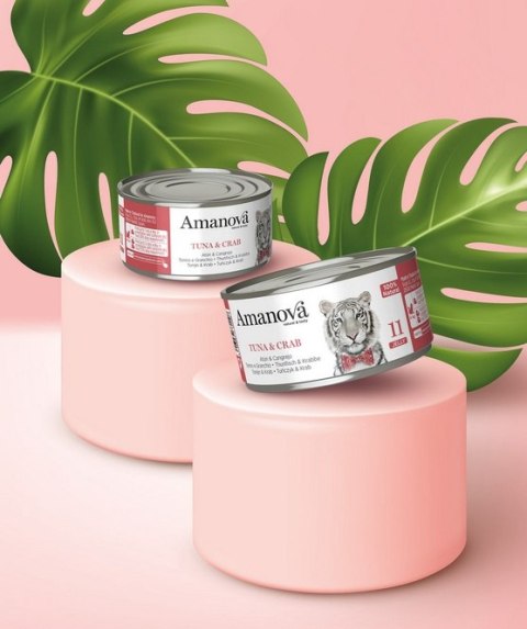 Amanova Cat Tuna & Crab - tuńczyk i krab w galaretce puszka 70g [11]