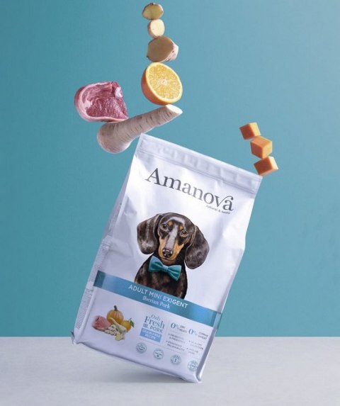Amanova Dog Adult Mini Exigent Iberian Pork - wieprzowina 7kg
