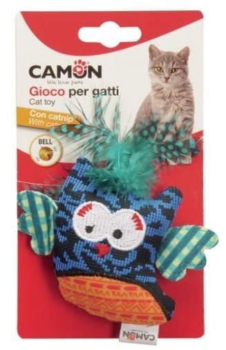 Camon Cat Toy Ptaszek z dzwonkiem i kocimiętką 10cm